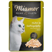 Produktbild von Miamor Feline Feine Filets Huhn und Geflügel in Gelee Katzenfutter Adult 24 x 100 g - 24 x 100 g