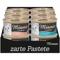 Produktbild von Miamor Katze Pastete Fisch und Forelle Dose 60x85g ohne Farb- und Aromastoffe - 60 x 85 g