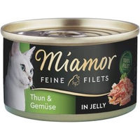 Produktbild von Miamor Katzen Nassfutter Adult Stückchen in Gelee Thunfisch 24x100 g - 24 x 100 g