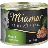 Produktbild von Miamor Katzen-Nassfutter Feine Filets in Gelee Thunfisch 12 x 185g - 12 x 185 g