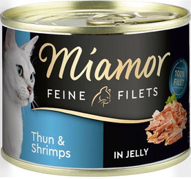 Miamor Katzen-Nassfutter Feine Filets mit Thunfisch und Shrimps in Jelly 24x185g – Bild 1 von 1