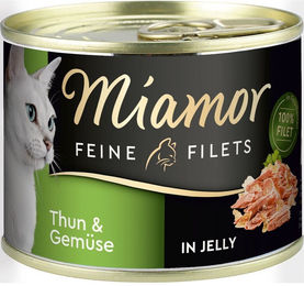 Produktbild von Miamor Katzen Nassfutter Feine Filets Thunfisch und Gemüse Adult 12x185g