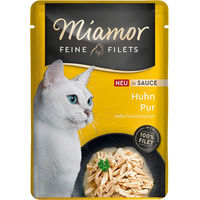Produktbild von Miamor Katzen Nassfutter Huhn Stückchen in Sauce 24 x 100 g getreidefrei - 6 x 100 g