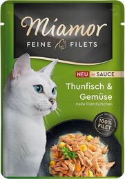 Miamor Katzen Nassfutter Stückchen in Sauce Thunfisch 24 x 100 g - 6 x 100 g – Bild 1 von 5