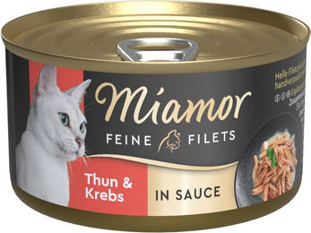 Produktbild von Miamor Katzen Nassfutter Stückchen in Soße Thunfisch und Huhn Adult 24 x 85 g