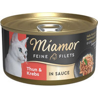 Produktbild von Miamor Katzen Nassfutter Stückchen in Soße Thunfisch und Huhn Adult 24 x 85 g