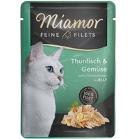 Produktbild von Miamor Katzen Nassfutter Thunfisch mit Gelee Light 24x100 g - 24 x 100 g