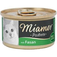 Produktbild von Miamor Katzen Pastete Fasan ohne Farb- und Aromastoffe 48x85 g - 48 x 85 g
