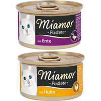 Produktbild von Miamor Katzen Pastete Huhn und Ente Adult 24x85g getreidefrei