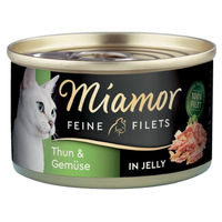 Produktbild von Miamor Katzenfutter Feine Filets in Gelee Thunfisch 24 x 100 g - 24 x 100 g