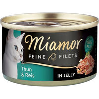 Produktbild von Miamor Katzenfutter Feine Filets mit Thunfisch in Gelee für erwachsene Katzen 48x100g