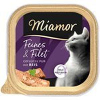 Produktbild von Miamor Katzenfutter Geflügel Filets mit Reis in Sauce 16x100 g ohne Zucker