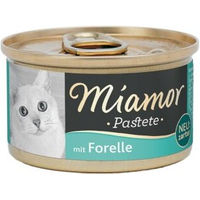 Produktbild von Miamor Katzenpastete Forelle ohne Farb- und Aromastoffe 48x85 g - 48 x 85 g