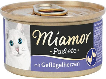 Miamor Katzenpastete Geflügelherzen Getreidefrei 24 x 85 g - 12 x 85 g – Bild 1 von 6