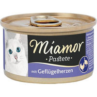 Produktbild von Miamor Katzenpastete Geflügelherzen Getreidefrei 24 x 85 g - 12 x 85 g