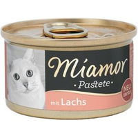 Produktbild von Miamor Katzenpastete Lachs ohne Farb- und Aromastoffe 48x85 g - 48 x 85 g