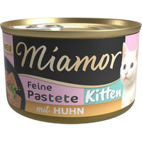 Produktbild von Miamor Kitten Pastete Huhn und Lachs getreidefrei 12 x 85 g
