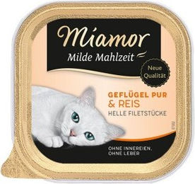 Produktbild von Miamor Milde Mahlzeit Schonkost Geflügel mit Reis für Katzen Senior 32x100 g - 32 x 100 g