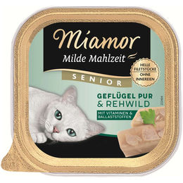 Miamor Milde Mahlzeit Senior Katzen Nassfutter Geflügel und Wild in Sauce 16x100g - 16 x 100 g – Bild 1 von 2
