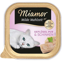 Produktbild von Miamor Milde Mahlzeit Senior Katzenfutter Geflügel und Schwein in Sauce 16x100g - 16 x 100 g