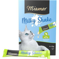 Produktbild von Miamor Milky Shake Schleck-Snack Creme Pute für Katzen Adult 11er Pack - 48 x 20 g