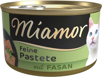 Produktbild von Miamor Pastete Fasan für Katzen Adult ohne Konservierungsstoffe 12x85g - 12 x 85 g