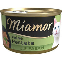 Produktbild von Miamor Pastete Fasan für Katzen ohne Konservierungsstoffe 24x85g