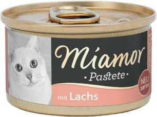 Produktbild von Miamor Pastete Lachs für Katzen ohne Farb- und Aromastoffe 12x85 g - 12 x 85 g