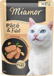 Miamor Pâté & Filet Huhn Katzenfutter Adult Getreidefrei 10 x 85 g - 10 x 85 g – Bild 1 von 5