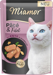 Miamor Pâté & Filet Katzenfutter mit Ente und Huhn, getreidefrei, 10 x 85 g - 10 x 85 g – Bild 1 von 5