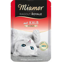 Produktbild von Miamor Ragout Royale Kalb und Geflügel Stückchen in Gelee für Katzen Adult 22x100g