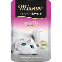 Produktbild von Miamor Ragout Royale Katzen Nassfutter Ente in Sauce 22x100g ohne Konservierungsstoffe - 22 x 100 g