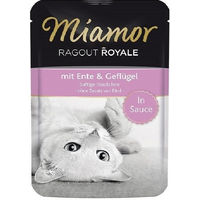 Produktbild von Miamor Ragout Royale Katzen Nassfutter Ente und Geflügel in Sauce 22 x 100 g getreidefrei - 22 x 100 g