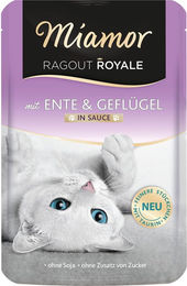 Produktbild von Miamor Ragout Royale Katzen Nassfutter Ente und Geflügel in Sauce 22x100g