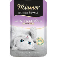 Produktbild von Miamor Ragout Royale Katzen Nassfutter Ente und Geflügel in Sauce 22x100g