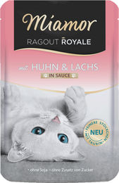 Miamor Ragout Royale Katzen Nassfutter Huhn und Lachs in Sauce 22 x 100 g getreidefrei - 22 x 100 g – Bild 1 von 5