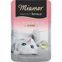 Produktbild von Miamor Ragout Royale Katzen Nassfutter Huhn und Lachs in Sauce 22 x 100 g getreidefrei - 22 x 100 g