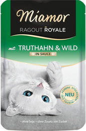 Produktbild von Miamor Ragout Royale Katzen Nassfutter Truthahn und Wild in Sauce für Adult 22x100g