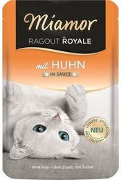 Produktbild von Miamor Ragout Royale Katzenfutter Huhn in Sauce ohne Konservierungsstoffe 22x100 g - 22 x 100 g