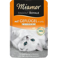 Produktbild von Miamor Ragout Royale Kitten Geflügel in Gelee ohne Konservierungsstoffe 44x100g - 44 x 100 g