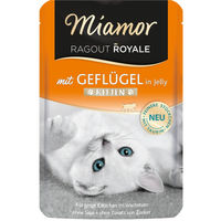 Produktbild von Miamor Ragout Royale Kitten Geflügel Stückchen in Gelee 44x100g ohne Konservierungsstoffe