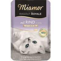 Produktbild von Miamor Ragout Royale Kitten Nassfutter Rind in Gelee 44 x 100 g - 22 x 100 g