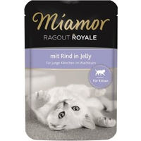 Produktbild von Miamor Ragout Royale Kitten Nassfutter Rind und Geflügel in Gelee 88x100 g - 88 x 100 g