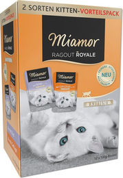 Miamor Ragout Royale Kitten Nassfutter Stückchen in Gelee Geflügel und Rind 12 x 100 g - 12 x 100 g – Bild 1 von 6