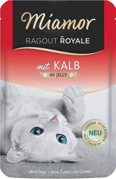Miamor Ragout Royale Stückchen in Gelee Kalb für Katzen Adult 22 x 100 g getreidefrei ohne Konservierungsstoffe - 22 x 100 g – Bild 1 von 4