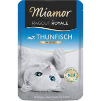 Produktbild von Miamor Ragout Royale Stückchen in Gelee Thunfisch und Geflügel für Katzen Adult 22 x 100 g getreidefrei ohne Konservierungsstoffe - 22 x 100 g