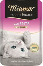 Produktbild von Miamor Ragout Royale Stückchen in Sauce Ente Katzenfutter ohne Konservierungsstoffe 22x100 g - 22 x 100 g