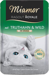 Miamor Ragout Royale Truthahn und Wild in Sauce Katzenfutter 22 x 100 g getreidefrei - 22 x 100 g – Bild 1 von 4