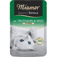 Produktbild von Miamor Ragout Royale Truthahn und Wild in Sauce Katzenfutter 22 x 100 g getreidefrei - 22 x 100 g