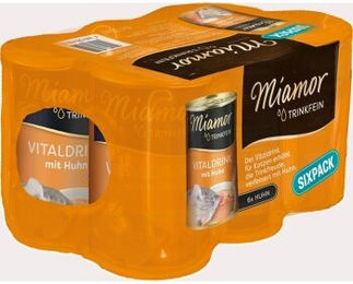 Miamor Trinkfein Vitaldrink Huhn Katzengetränk 6 x 135 ml - 6 x 135 ml – Bild 1 von 5